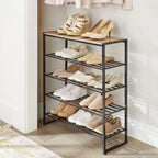 AVERO™ Jace 5-Tier Shoe Rack, Metal Steel, 15 Pairs of Shoes, Multi-Functional - AVERO™