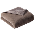 AVERO™ Faux Fur Throw Blanket, 50 in x 72 in, Grey Bisque - AVERO™