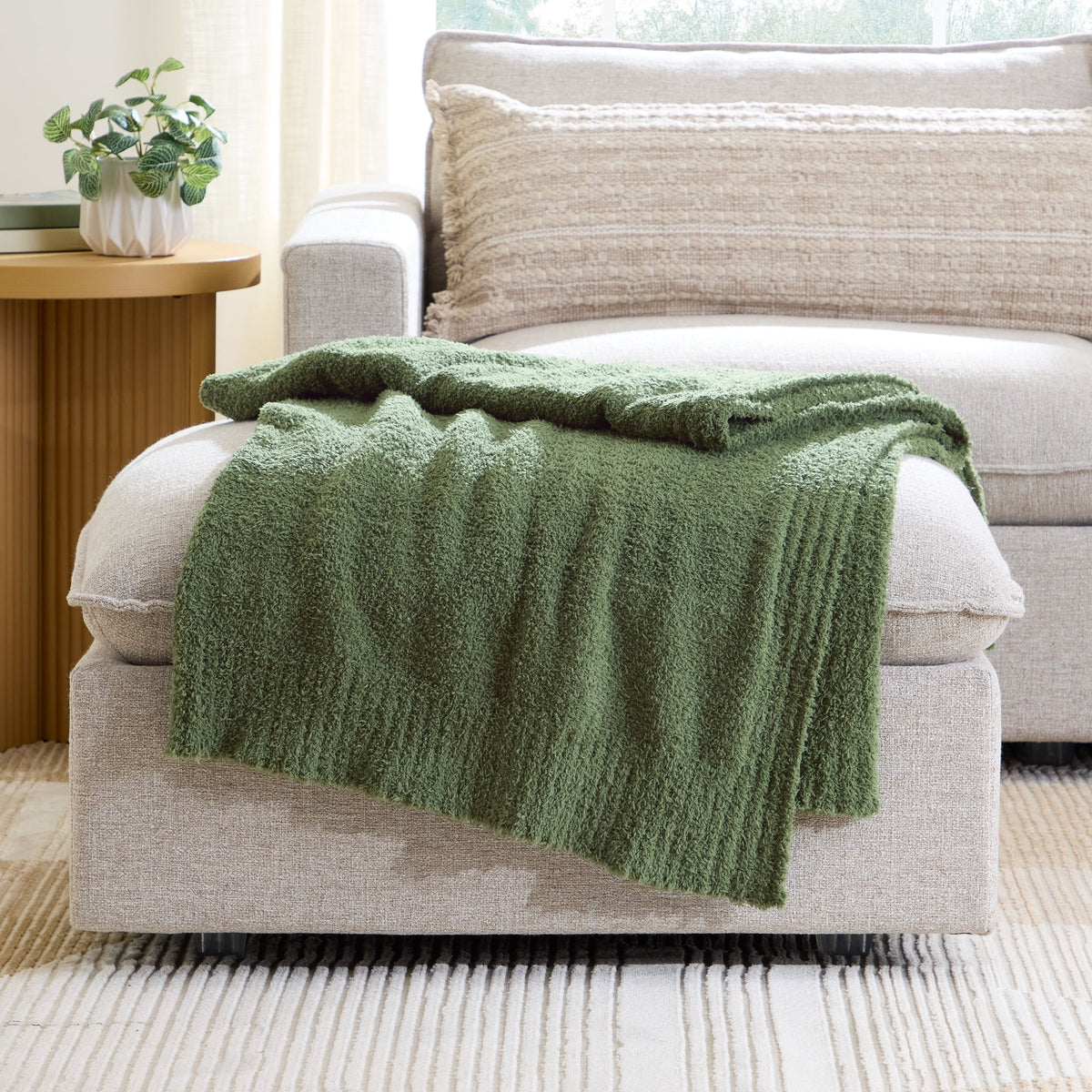 AVERO™ Cozy Knit Throw Blanket, Blue Silver, 50 x 72 in
