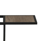 AVERO™ 54" Matte Black Metal Floor Lamp with Faux Wood Table and Magazine Rack - AVERO™