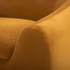 AVERO™ Emerson Curvy Accent Chair, Ochre Velvet - AVERO™