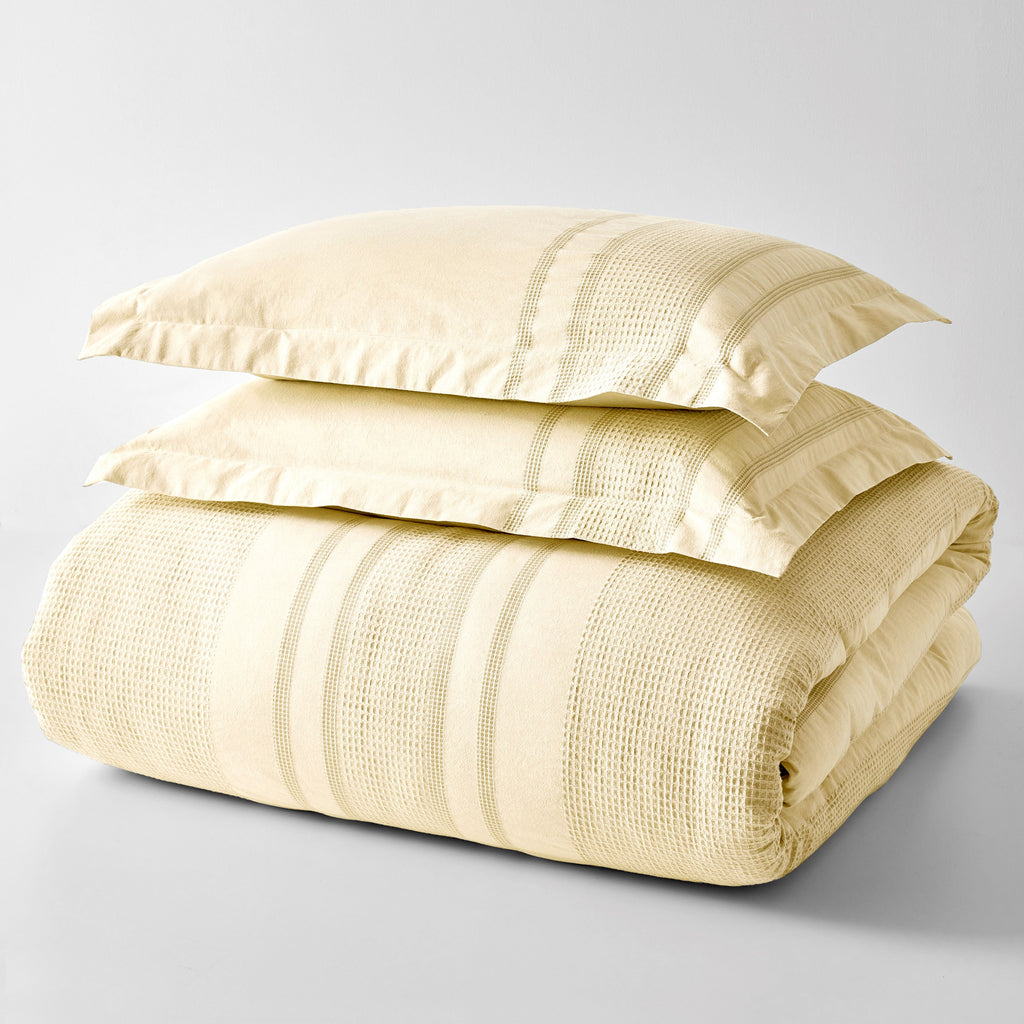 AVERO™ 3-Piece Cream Waffle Stripe Comforter Set, Full/Queen - AVERO™