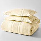AVERO™ 3-Piece Cream Waffle Stripe Comforter Set, Full/Queen - AVERO™