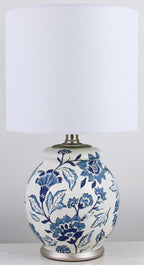 AVERO™ Floral Ceramic Lamp with Shade, 17" - AVERO™
