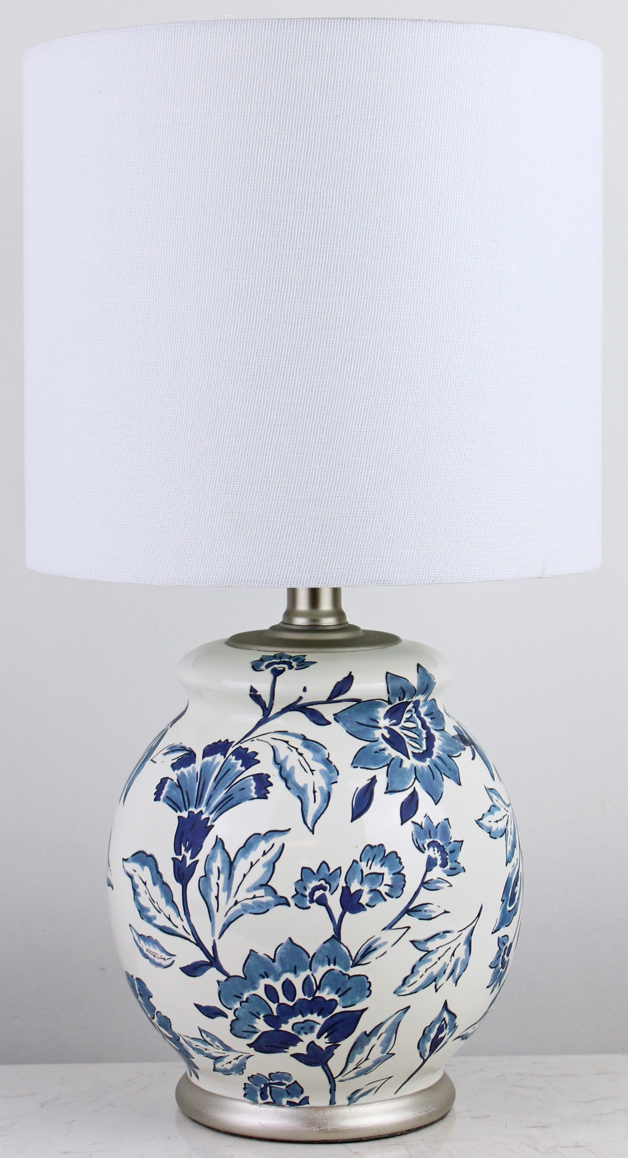 AVERO™ Floral Ceramic Lamp with Shade, 17" - AVERO™