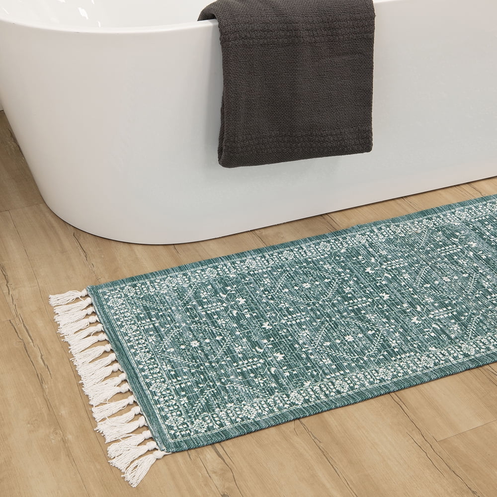 AVERO™ (4 pack) Wexford Vintage Indoor Runner Rug, Teal, 20 x 60 - AVERO™