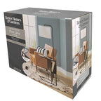 AVERO™ 54" Matte Black Metal Floor Lamp with Faux Wood Table and Magazine Rack - AVERO™