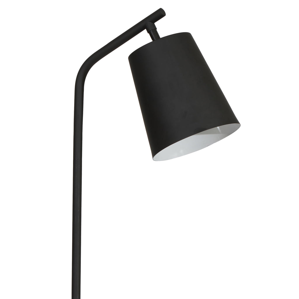 AVERO™ 65" Modern Adjustable Head Matte Black Floor Lamp with Black Conical - AVERO™