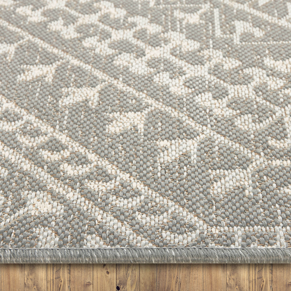 AVERO™ (2 pack) 7 x 10 Gray Medallion Outdoor Rug - AVERO™