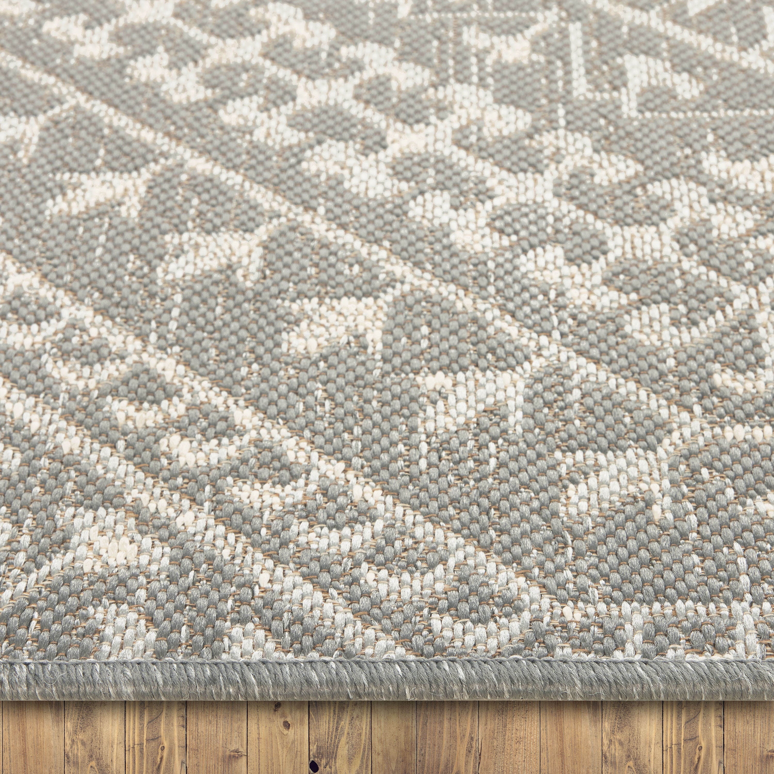 AVERO™ (2 pack) 7 x 10 Gray Medallion Outdoor Rug - AVERO™