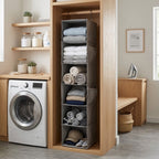 AVERO™ (4 pack) Gray Hanging Closet Organizer With 6 Shelves & Side Pockets - AVERO™