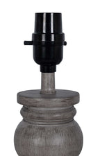 AVERO™ 4 Pack 12.75 in Mini Table Lamp Weathered Wood Finish Polyresin White Shade - AVERO™