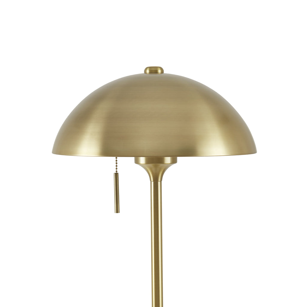 AVERO™ 62" Modern Pull-chain Brass Floor Lamp with Brass Dome Shade - AVERO™