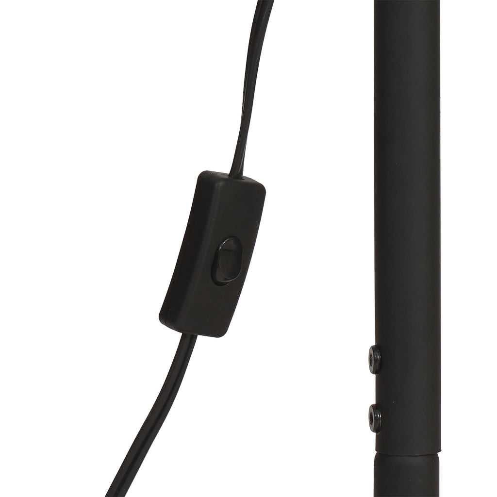 AVERO™ 65" Modern Adjustable Head Matte Black Floor Lamp with Black Conical - AVERO™