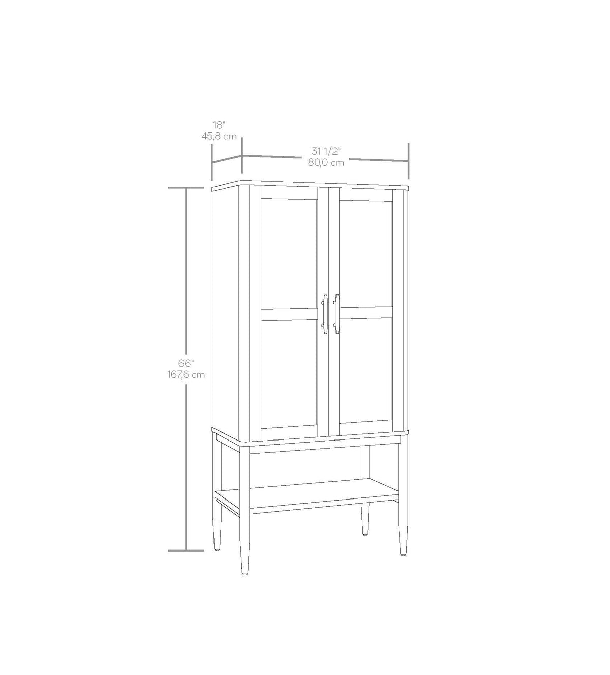AVERO™ Springwood Caning Storage Accent Cabinet, Light Honey Finish - AVERO™