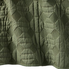 AVERO™ Crafted Geo Cotton Quilt, Dark Cilantro Dark Green, Full/Queen - AVERO™