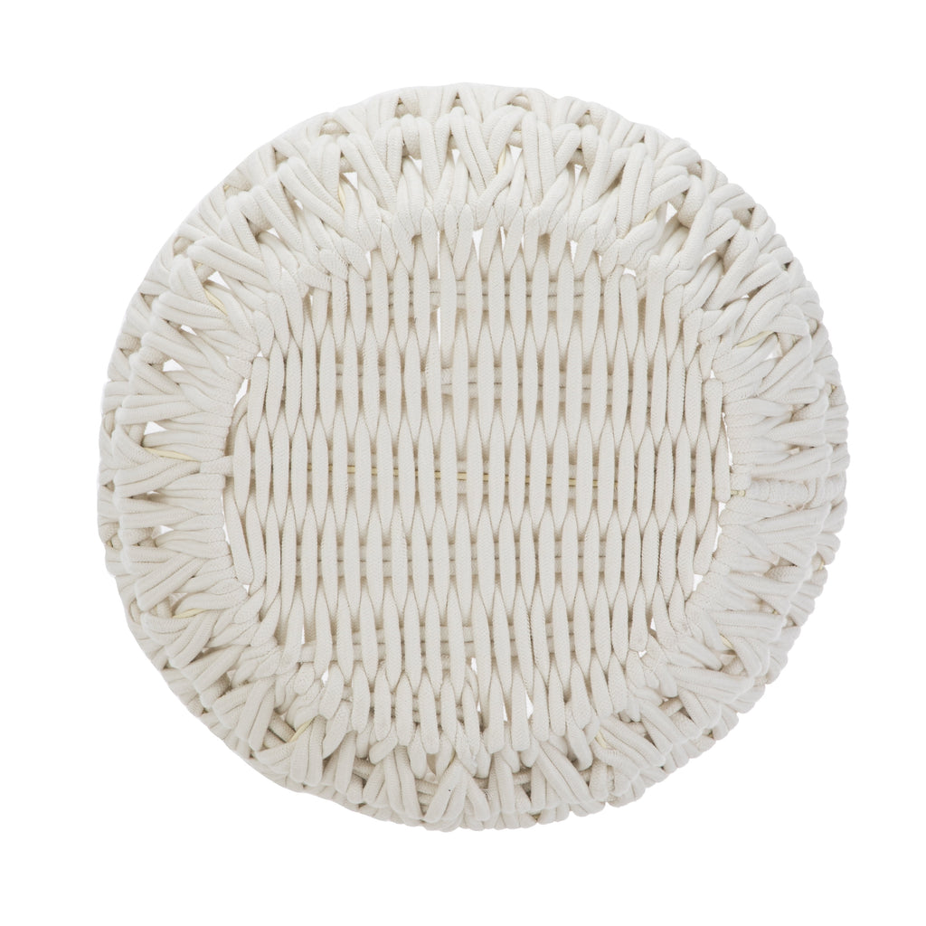 AVERO™ Extra Large White Woven Rope Decorative Storage Basket, 19 in x 15 in - AVERO™