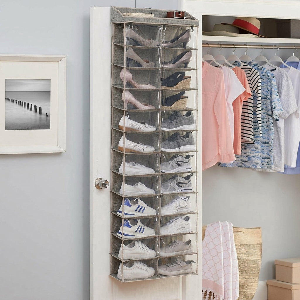 AVERO™ 24-Tier Over The Door Shoe Organizer Shelf - AVERO™