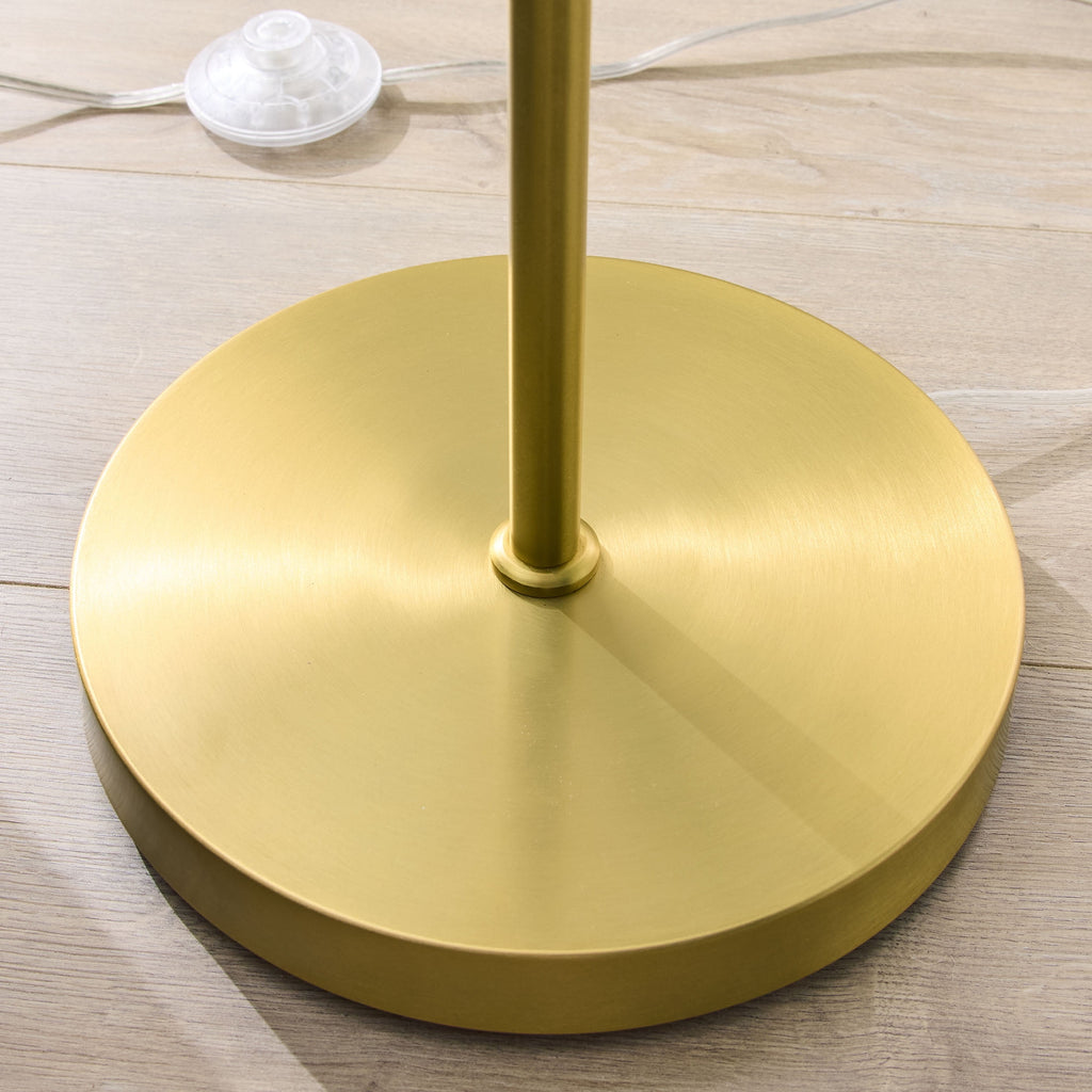 AVERO™ 3-Globe Freestanding Floor Lamp, 65 in, Frosted Glass Shades, Foot Switch - AVERO™