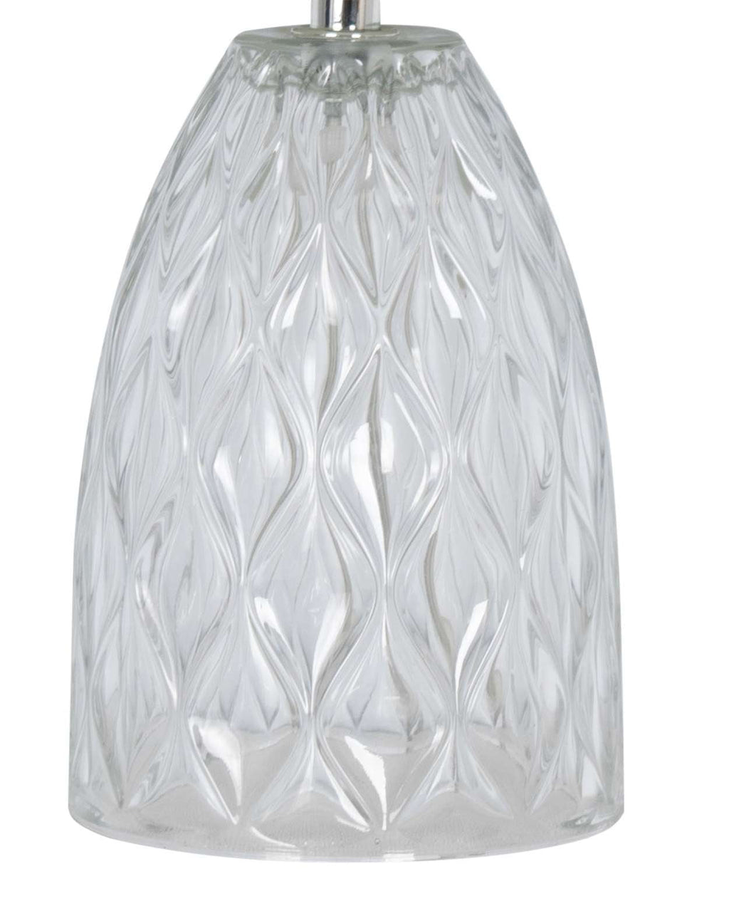 AVERO™ 4 Pack Mini Clear Glass Table Lamp with White Shade 12.75 in - AVERO™