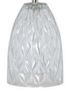 AVERO™ 4 Pack Mini Clear Glass Table Lamp with White Shade 12.75 in - AVERO™