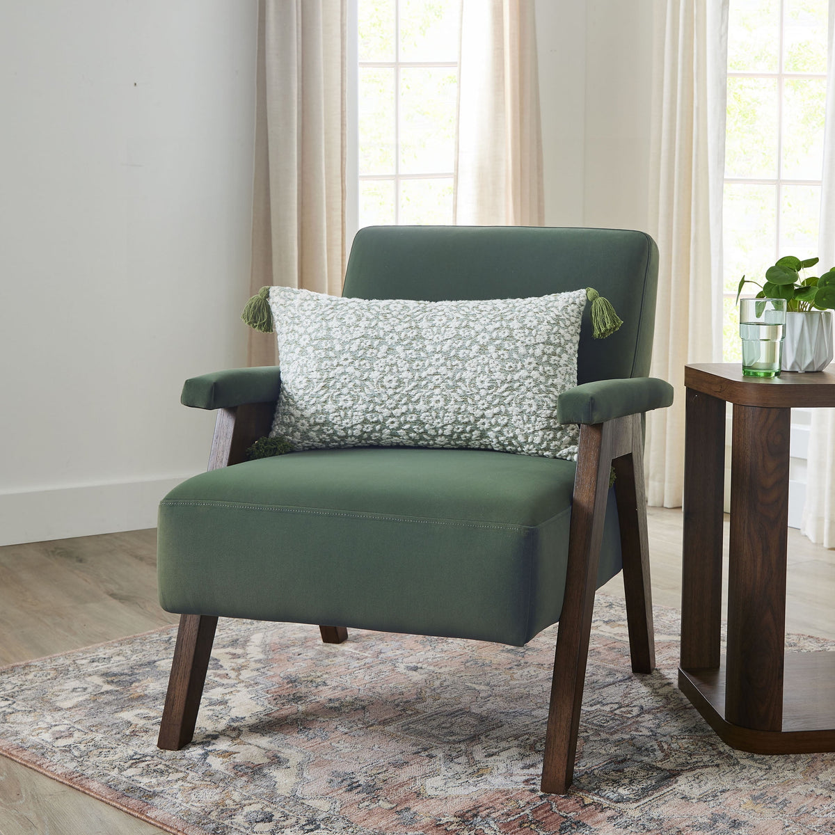 AVERO™ Ezra Accent Chair, Olive Green - AVERO™