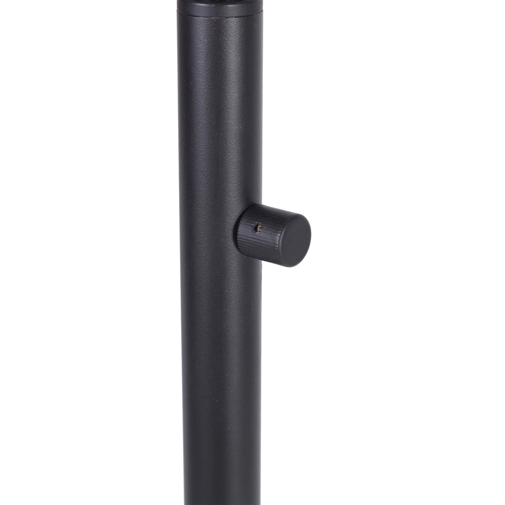 AVERO™ 60 in Boho Black Angled Floor Lamp with Rattan Shade - AVERO™
