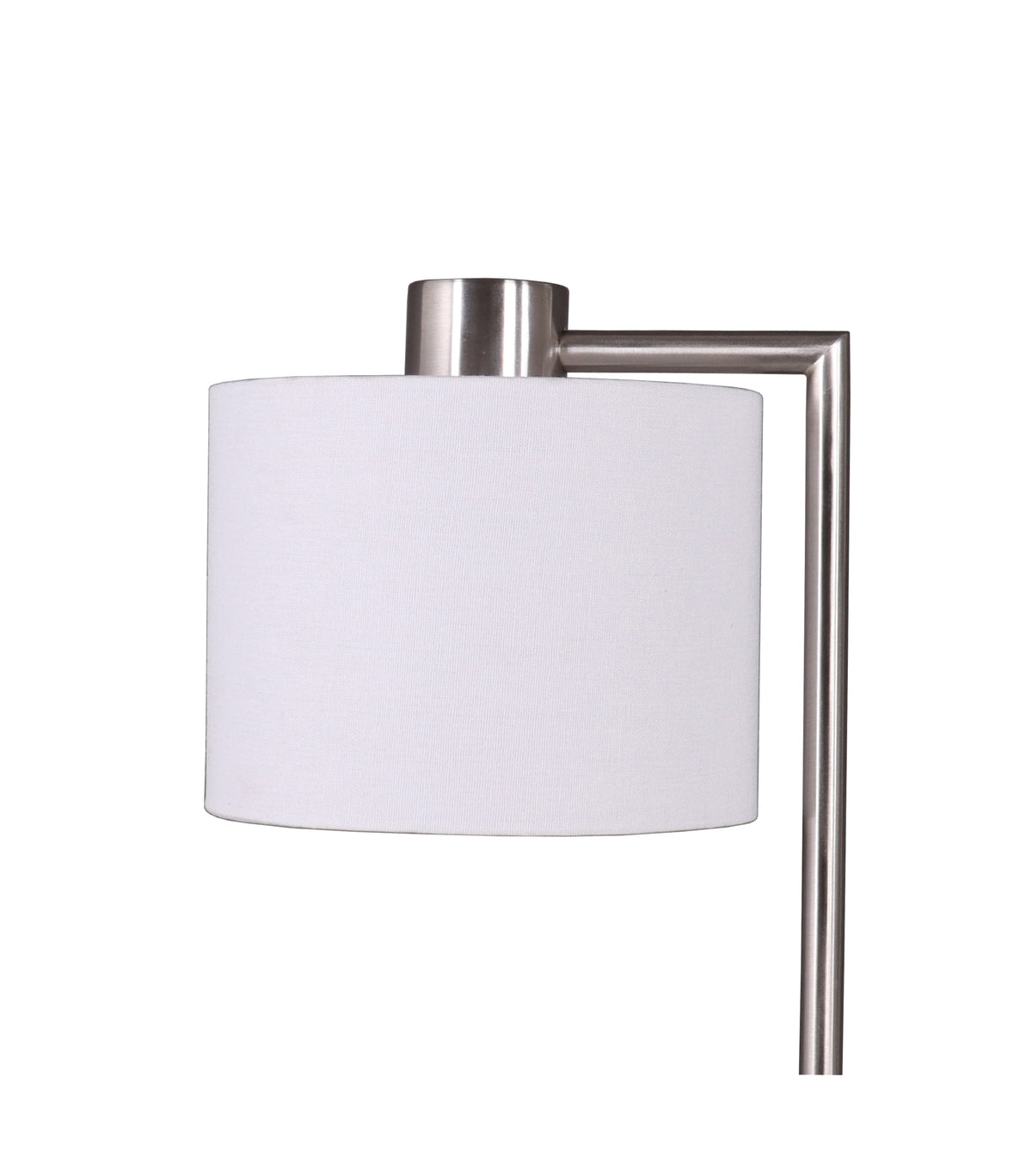 AVERO™ 18 in Silver Metal Table Lamp with Fabric Hardback Shade - AVERO™