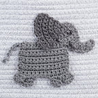 AVERO™ Cotton Rope Rectangle Tote Bin, Elephant Crochet - AVERO™