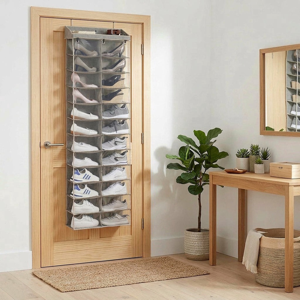 AVERO™ 24-Tier Over The Door Shoe Organizer Shelf - AVERO™
