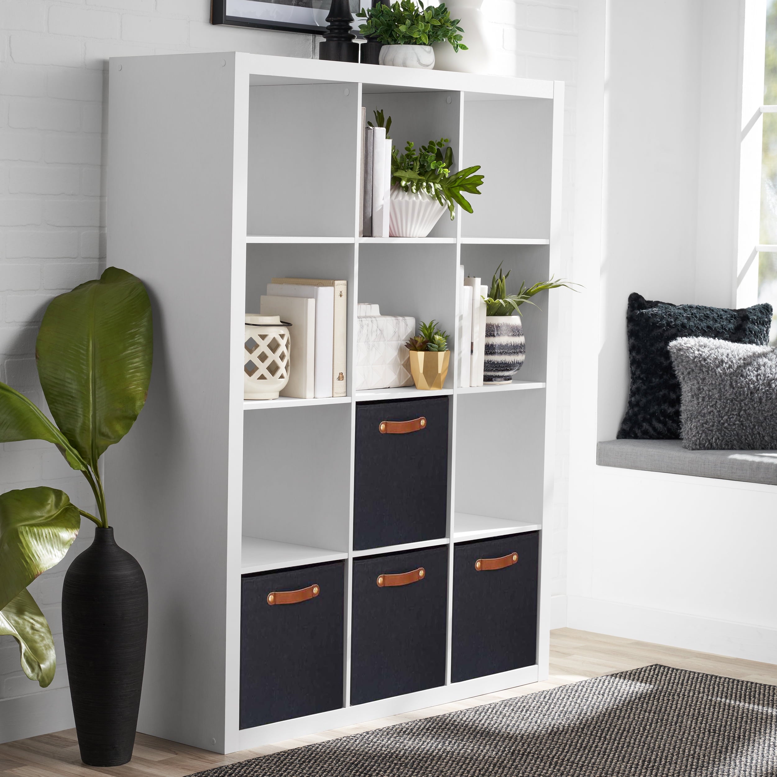 AVERO™ (4 pack) 12 Cube Storage Organizer, White Texture - AVERO™