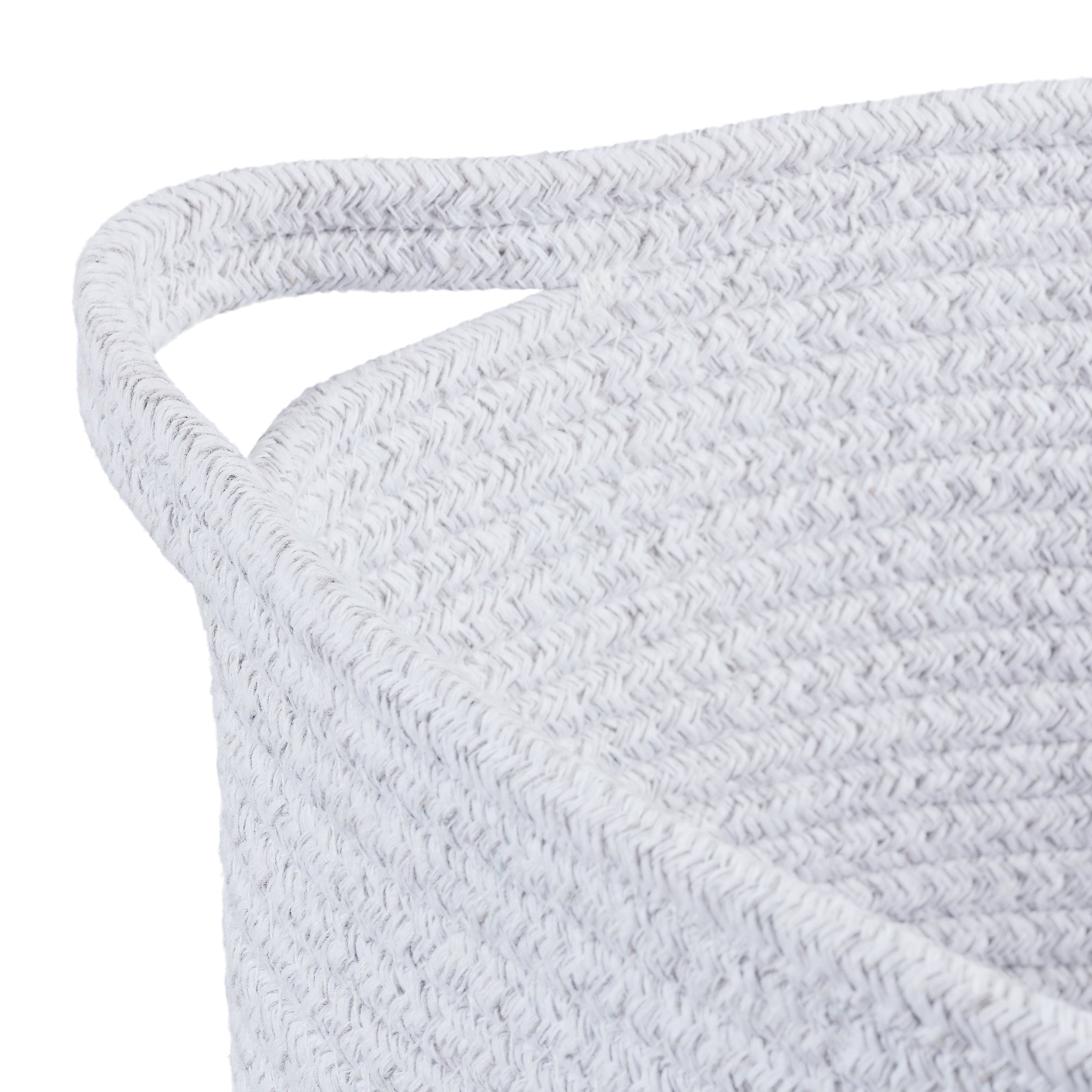 AVERO™ Cotton Rope Rectangle Tote Bin, Elephant Crochet - AVERO™