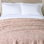 AVERO™ Antique Blush Botanical Double Cloth Cotton Quilt, Full/Queen - AVERO™