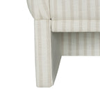 AVERO™ Beautiful Small Space Accent Chair , Beige and White Linen - AVERO™