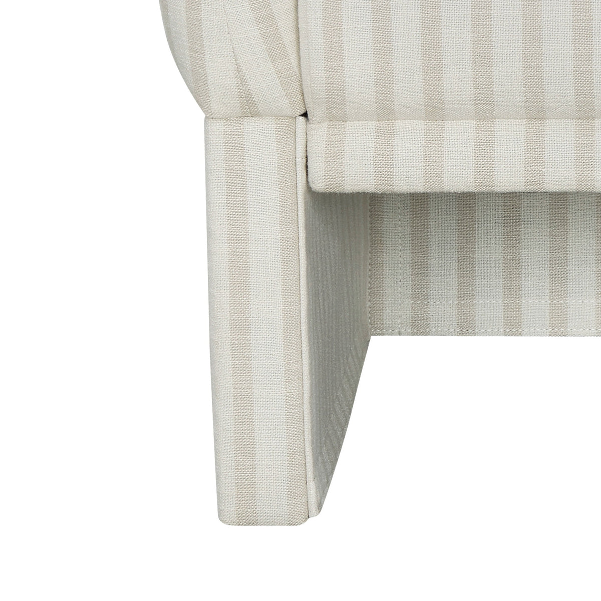 AVERO™ Beautiful Small Space Accent Chair , Beige and White Linen - AVERO™