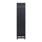 AVERO™ Juliet Narrow Arch Bookcase, Rich Black and Light Honey - AVERO™
