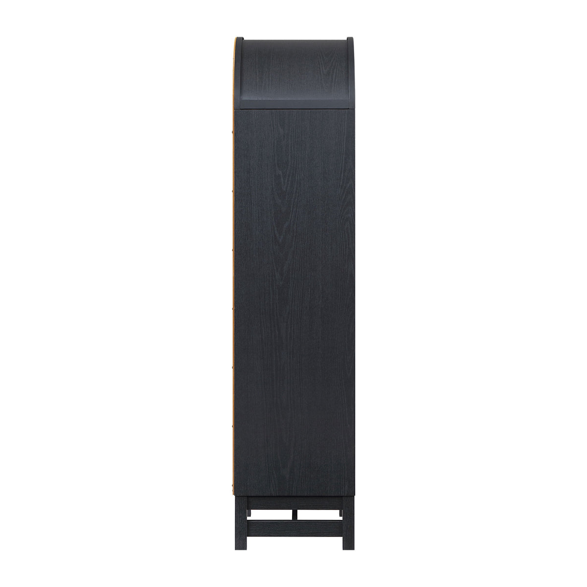 AVERO™ Juliet Narrow Arch Bookcase, Rich Black and Light Honey - AVERO™