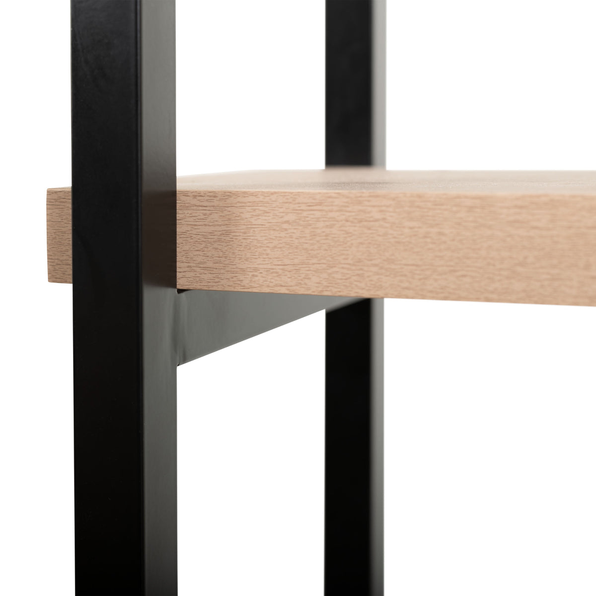 AVERO™ Jace 3-Shelf Over-the-Toilet Storage Shelf, Black Frame with Oak Shelves - AVERO™