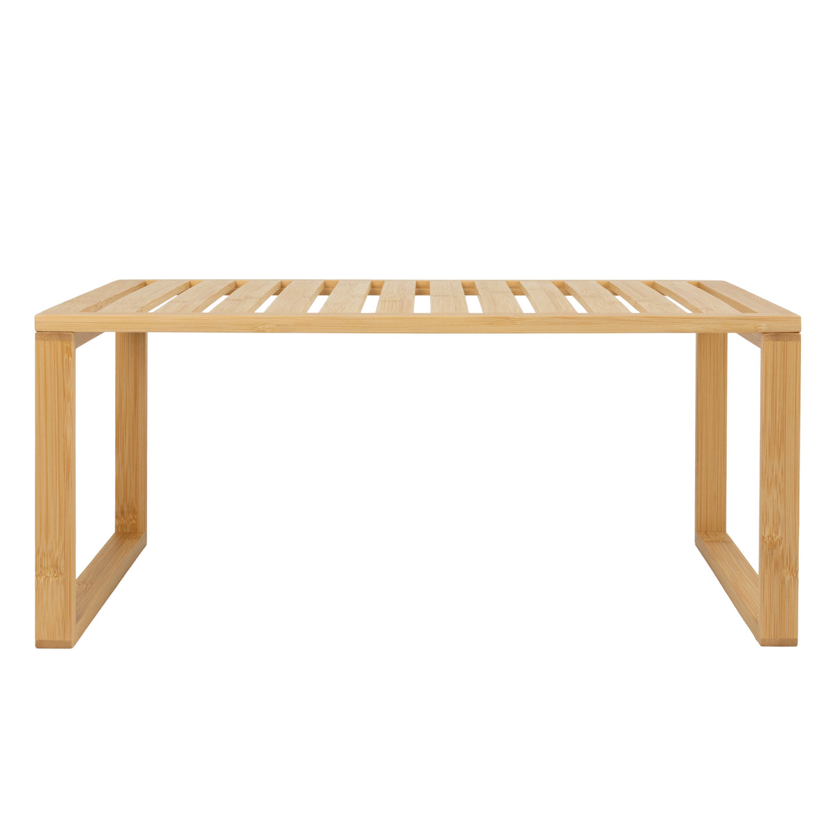 AVERO™ (2 Pack) Better Homes Gardens Bamboo Stackable Shelf Natural Bamboo Color Easy Assemble 16 x 10 x 1.18in - AVERO™